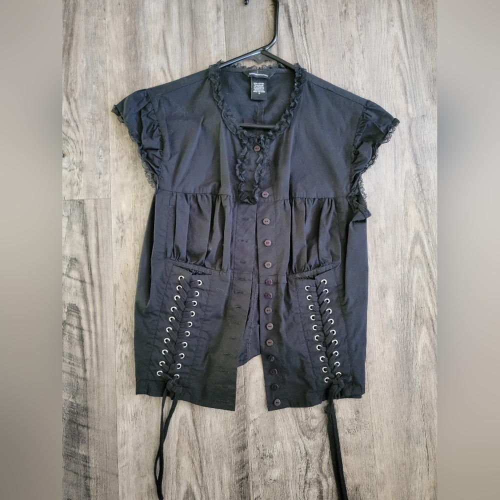 Moda International Corset Blouse Size Small